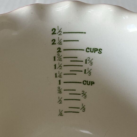 VTG Victorian Garden By MANN MCMLXXXII Hand Painted Ceramic 2.5 Measuring Cup - Picture 10 of 14